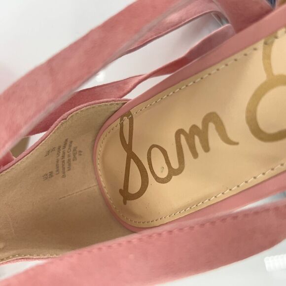 Sam Edelman Women's Suede Strappy Sheri Sandal Heels Pink Size 9 Gladiator - Picture 12 of 14